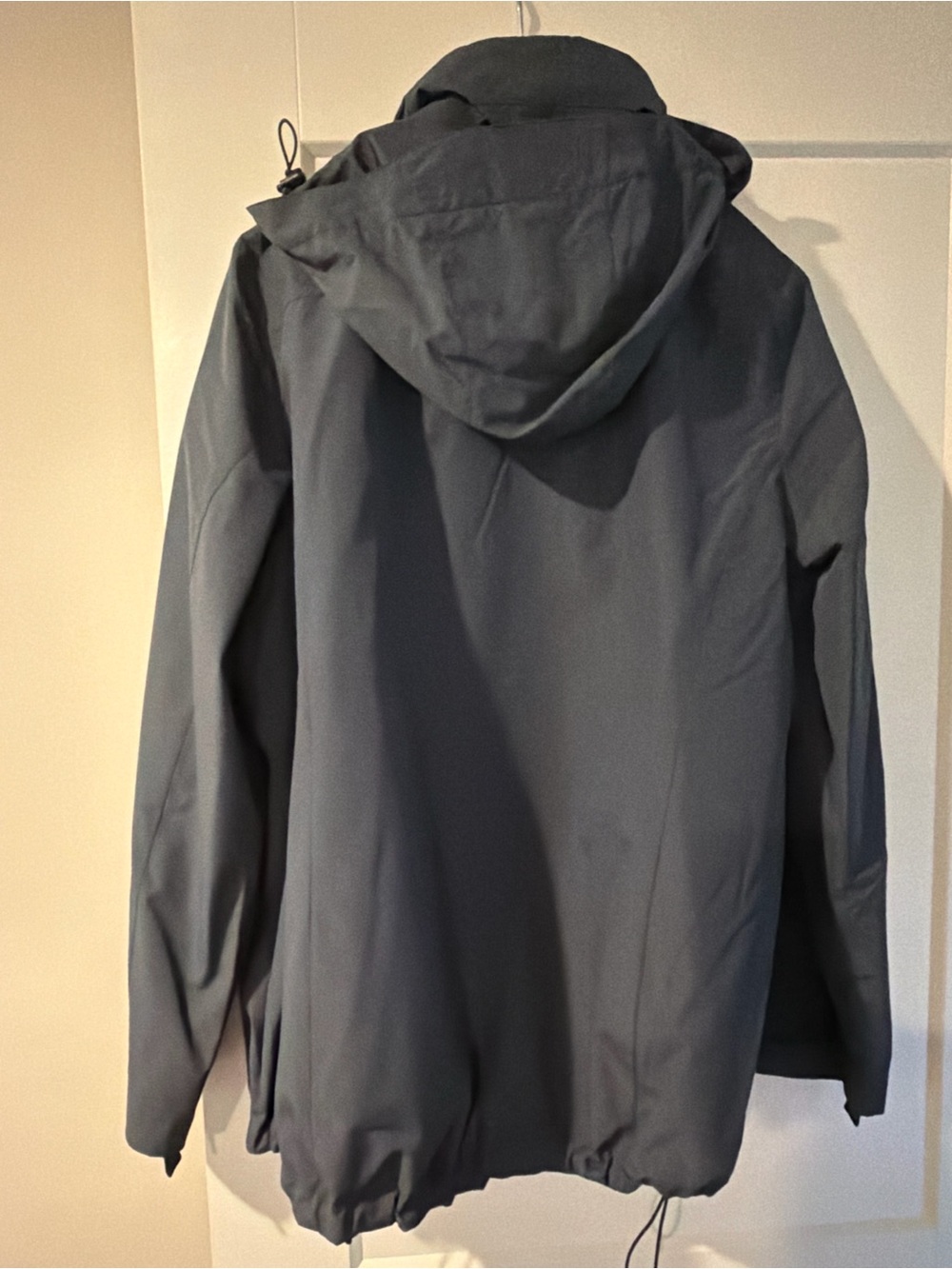 L.L. Bean Hooded Raincoat in Charcoal Gray